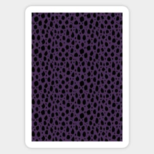 Purple Black Spot Dalmatian Pattern Sticker